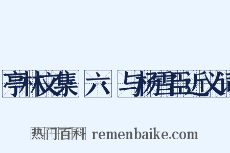 亭林文集·六·与杨雪臣近义词是什么意思的图片